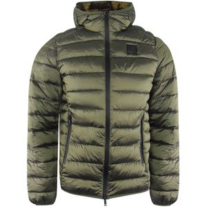 Ice Iceberg - Plain - Gewatteerde Jas - Donker Glanzend Groen