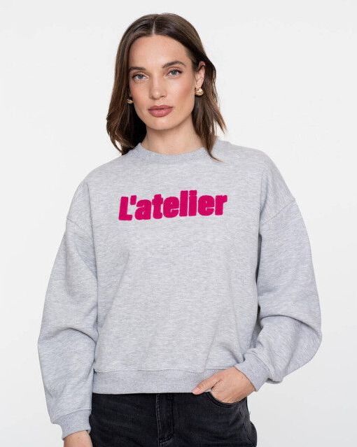 Geisha - Sweat 52601-41 - Grijs - Sweater