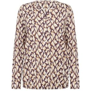 Soyaconcept - Felicity AOP 527 - Peplum Top - Plum Perfect