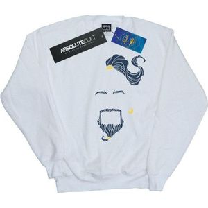 Li-cense Disney dames aladdin movie genie blauw gezicht sweatshirt