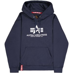 Alpha Industries - Basic Hoodie - Zwart - Katoen/Polyester