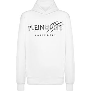 Plein Sport - Hooded Sweatshirt Scratch - Wit - Hooded Sweatshirt