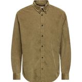 Only & Sons Overhemd 'ONSMICHAEL'  bruin