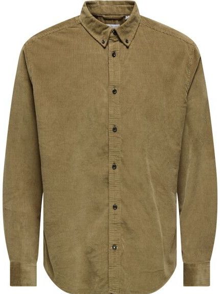 Only & Sons Overhemd 'ONSMICHAEL'  bruin