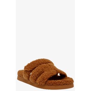 Steve Madden - Zachte Teddy Instappers - Beren Bruin - Slippers