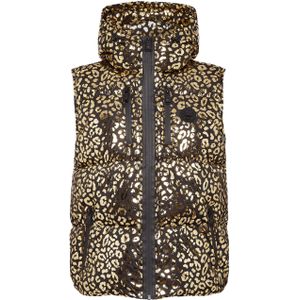 Plein Sport - Bodywarmer - Goud - Normale Pasvorm - Ritssluiting