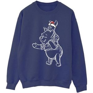 Li-cense Disney heren winnie the pooh knorretje kerst sweatshirt