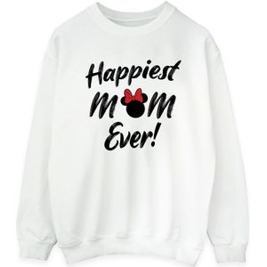 Li-cense Disney dames minnie mouse happiest mom ever sweatshirt