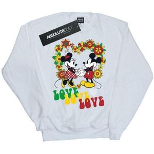 Li-cense Disney heren mickey en minnie mouse hippie love sweatshirt