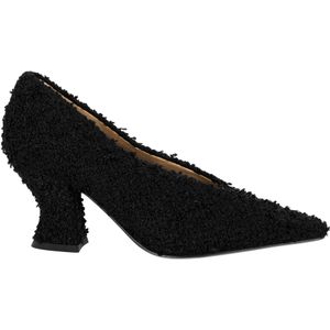 Bottega Veneta Amandel Tweed Pumps in Zwart Wol Tweed