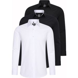 Set van 3 zakelijke overhemden