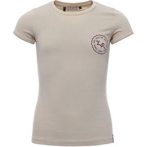 Looxs Revolution Zandkleurig t-shirt voor meisjes in de kleur