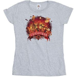 Li-cense Disney dames the nightmare before christmas eng kerstmis katoenen t-shirt