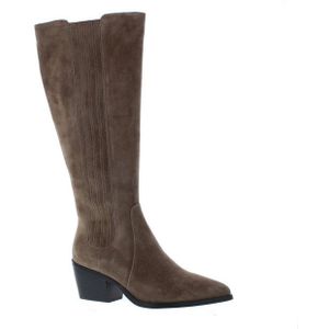 Di Lauro - Nayla - Knielaarzen - Suède - Blokhak 4,5 cm