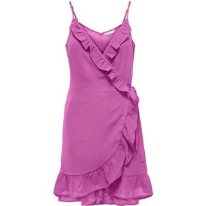 Only - Onlnova Lux Strap Wrap Dress - Roze - Jurk - Korte Lengte