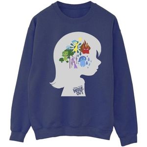 Li-cense Disney heren inside out hoofd silhouet sweatshirt