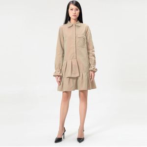 Safari-shirtjurk met lange mouwen