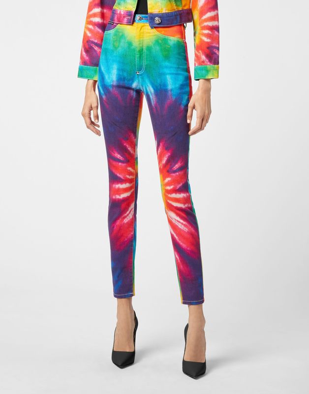Super Hoge Taille Jegging Tie Dye