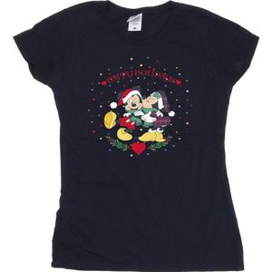 Li-cense Disney dames mickey mouse mickey minnie kerst katoenen t-shirt