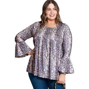 Bloemen Bell Sleeve Peasant Top