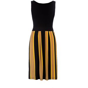 Mouwloze Zomerjurk - Zwart - A-lijn