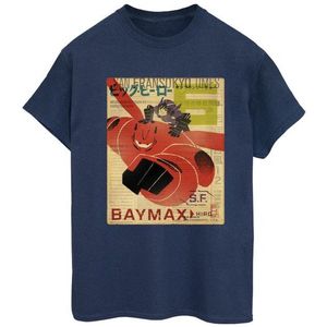 Li-cense Disney dames big hero 6 baymax flying baymax krant katoenen vriendje t-shirt