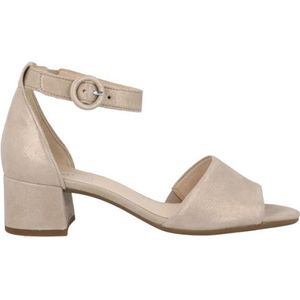 Gabor - Drill - Sandalen - Ecru - Leer - Verstelbare Band - Blokhak