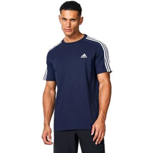 Adidas - Essentials - T-shirt - Gestreept - Heren - Lange Mouwen - 100% Katoen