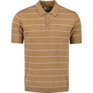 NO-EXCESS - Poloshirt - Khaki - Streep Detail - Mannen