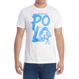 La Martina - T-shirt - Katoen - Blauw