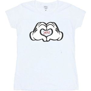 Li-cense Disney dames mickey mouse loves you katoenen t-shirt