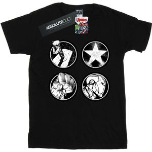 Li-cense Marvel heren avengers hoofdlogo's t-shirt