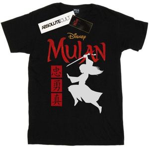 Li-cense Disney heren mulan film krijger silhouet t-shirt