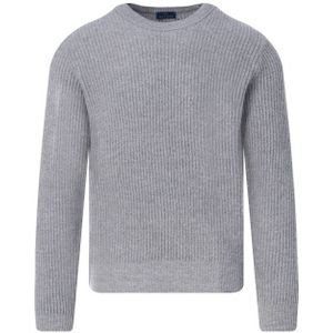 Paul & Shark - Ronde Hals - Trui - Grijs - Fijngebreid