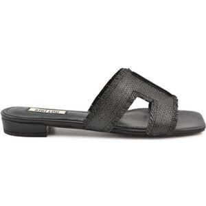 Bibi Lou - 520Z69VK - Slippers - Zwart - Rafia