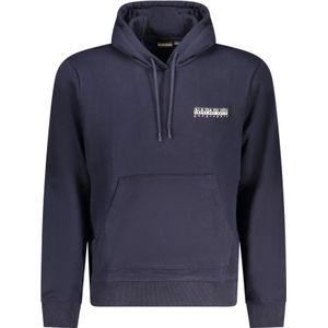 Napapijri - Hoodie - Blauw - Heren - Met Print en Zak