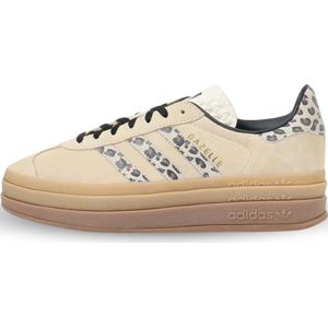 Adidas Gazelle bold cream black leopard