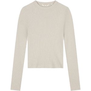 Olaf Hussein - W230103 - Top - Bruin - Lange Mouw