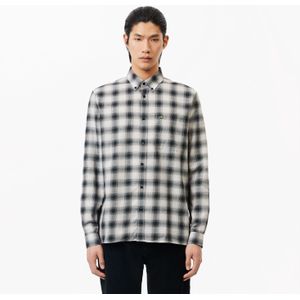 Lacoste - Geruit Flanellen Overhemd - Veelkleurig - Katoen/Wolmix