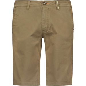 No Excess Korte broek chino garment dyed stretch almond