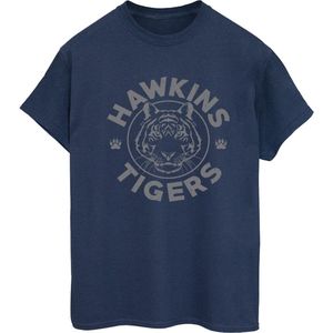 Li-cense Netflix dames stranger things hawkins grijs tijger katoenen vriendje t-shirt