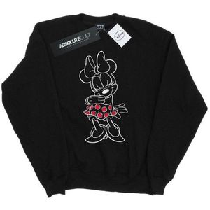 Li-cense Disney dames minnie mouse outline polka dot sweatshirt