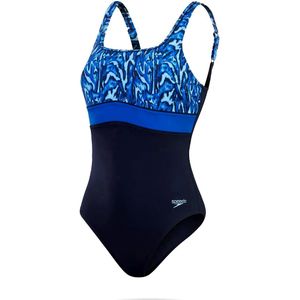 Speedo eco conteclipse prnt shap 1p nav/bl -