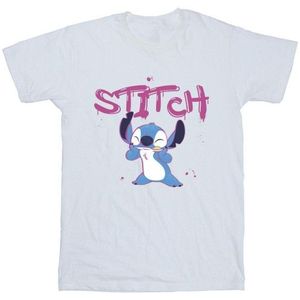 Li-cense Disney heren lilo en stitch graffiti t-shirt