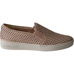 Michael Kors Keaton Slip On Sneakers in Roze Leer