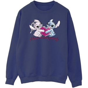 Li-cense Disney heren lilo en stitch ohana hart met engel sweatshirt