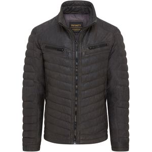 Infinity Signature - Torpoint - Gewatteerd Puffer Leren Bomberjack - Khaki Groen