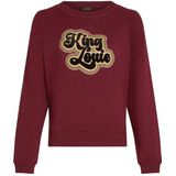 King Louie - Febe - Sweater - Donker Rood - Velvet Materiaal