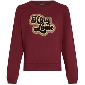 King Louie - Febe - Sweater - Donker Rood - Velvet Materiaal