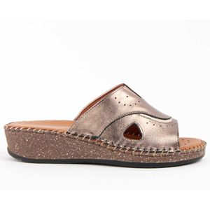 Purapiel - Leida3 - Sandalen - Brons - Sleehak